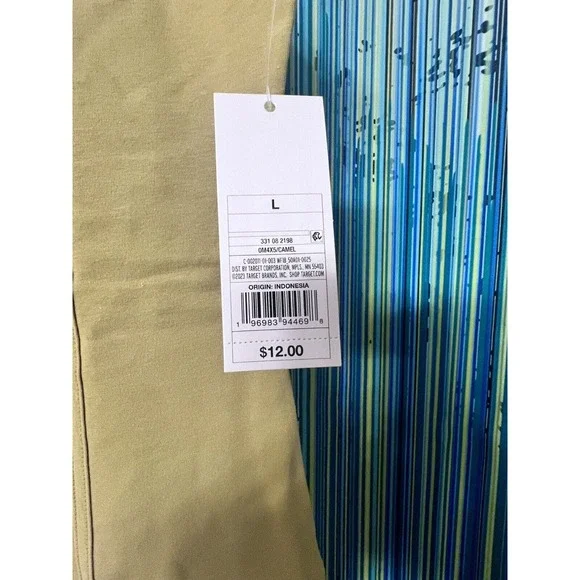 Wild Fable Camel Sleeveless Bodycon Mini Scoop Neck Dress Size L or Large - Picture 2 of 7